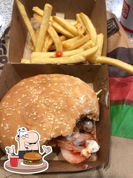 Menu at Hungry Jack's restaurant, Melbourne Airport, Toorak Rd