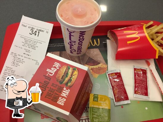 Menu at McDonald's restaurant, Dubai, Dubai Al Maktoum International ...