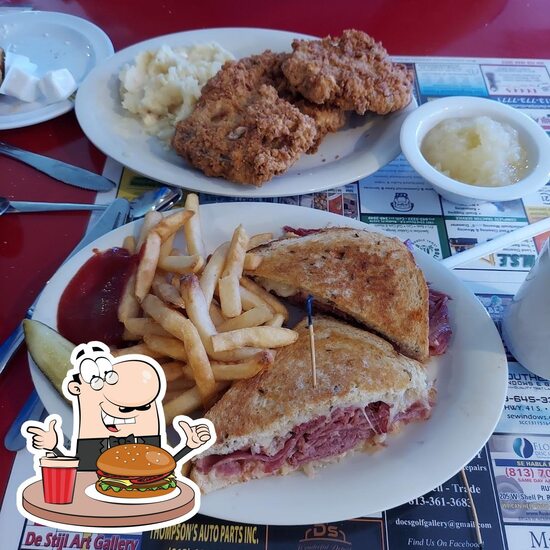 Menu at Uncle Joe's New York Diner restaurant, Ruskin