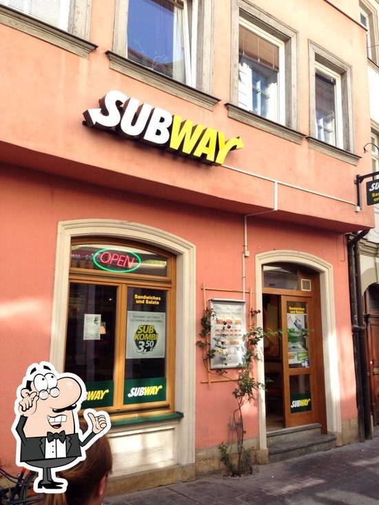 Menu at Subway fast food, Bamberg, Austraße 25