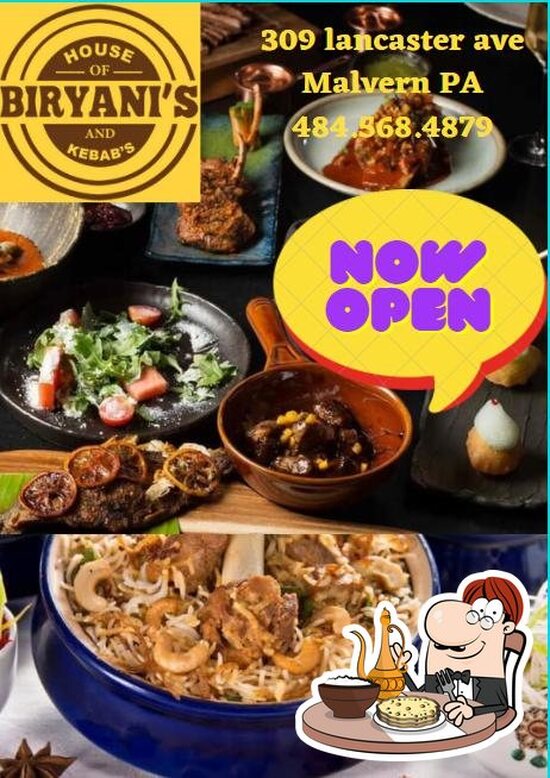 House of Biryanis and Kebabs Malvern PA in Malvern Restaurant menu