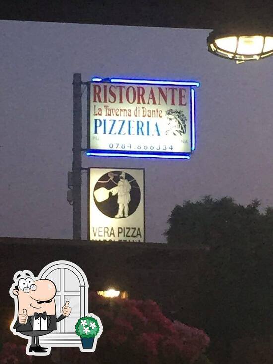 Menu au La Taverna di Dante pizzeria, San Teodoro