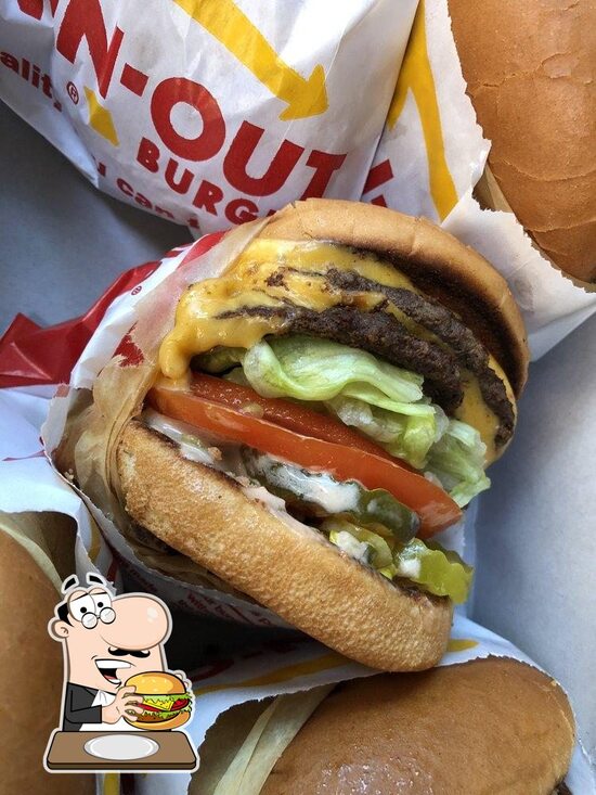 Menu at InNOut Burger fast food, Santee, Mission Rd