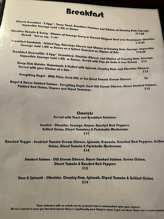 Menu at Bell Cafe, Mechanicsville, Bell Creek Rd B