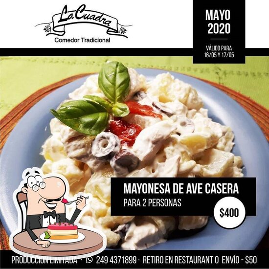 Menu at La Cuadra restaurant, Tandil