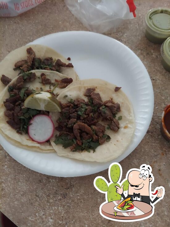 Menu at Tacos El Rey restaurant, Jerome