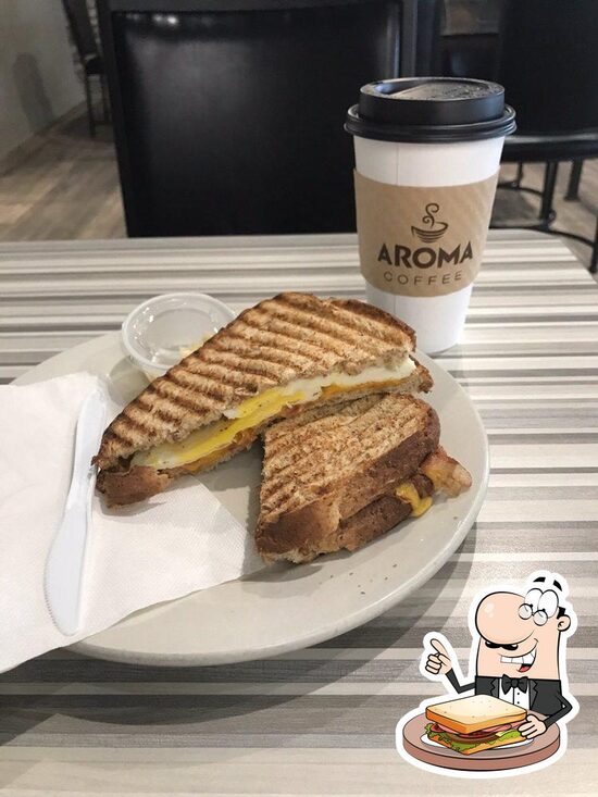 Aroma Coffee & Cafe in Davenport Restaurant menu and reviews