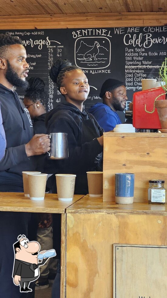Menu at Sentinel Cafe, Cape Town