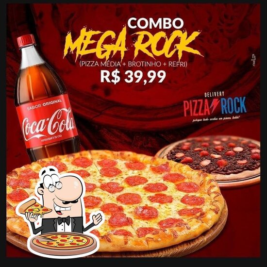 Menu at Pizza Rock restaurant, Nova Iguaçu, R. Newton Gonçalves Barros
