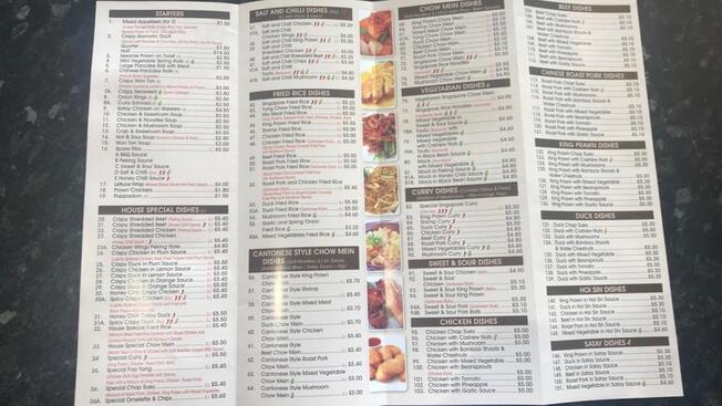 new city chinese food menu