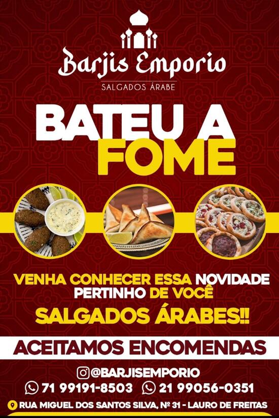 Menu Em Barjis Emp Rio Salgados Rabe Lauro De Freitas