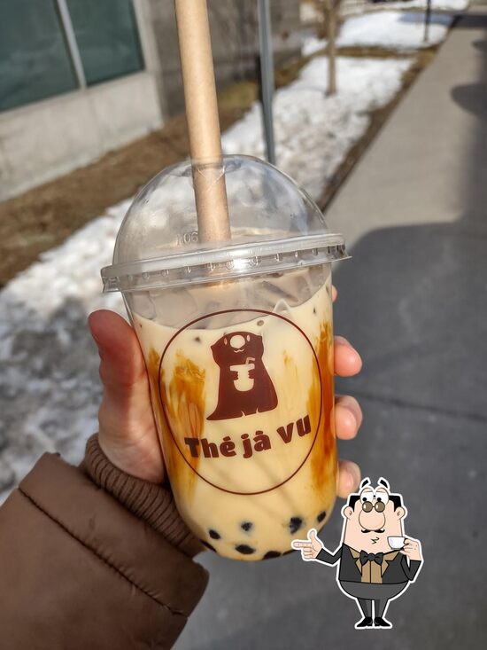 Menu at Thé Jà Vu Bubble Tea restaurant, Montréal