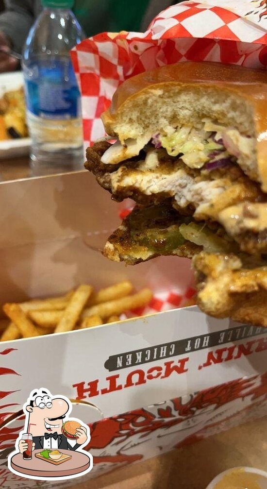 Carta del restaurante Burnin' Mouth Nashville Hot Chicken, Brea