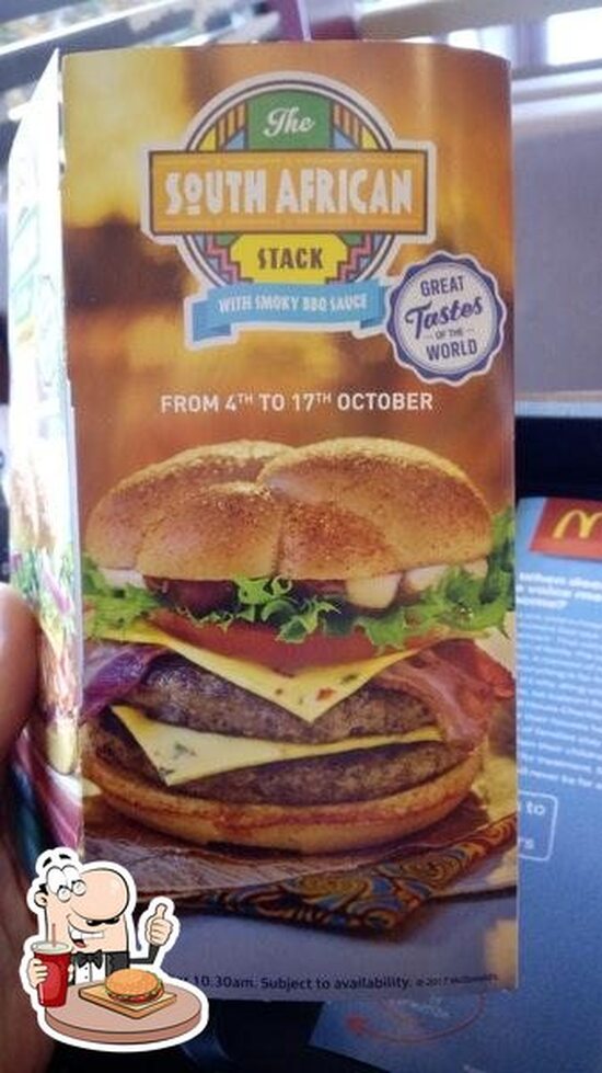 Menu at McDonald's restaurant, Dungannon
