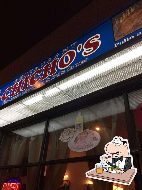 Menu at Chicho's restaurant, Montréal