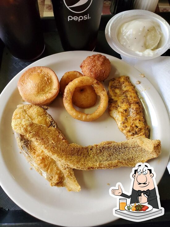 Menu at Ron's Catfish restaurant, Jonesboro