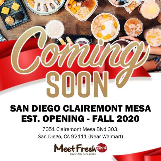 Menu at Meet Fresh desserts, San Diego, Clairemont Mesa Blvd Ste 303