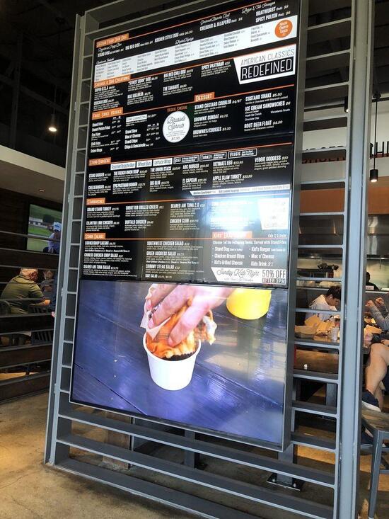 Menu at The Stand American Classics Redefined restaurant, Calabasas