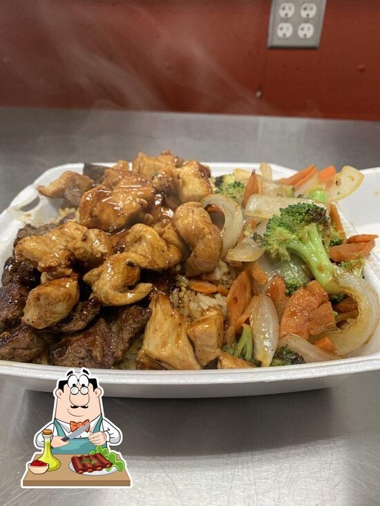 Menu at Hibachi Xpress restaurant, Akron, Triplett Blvd