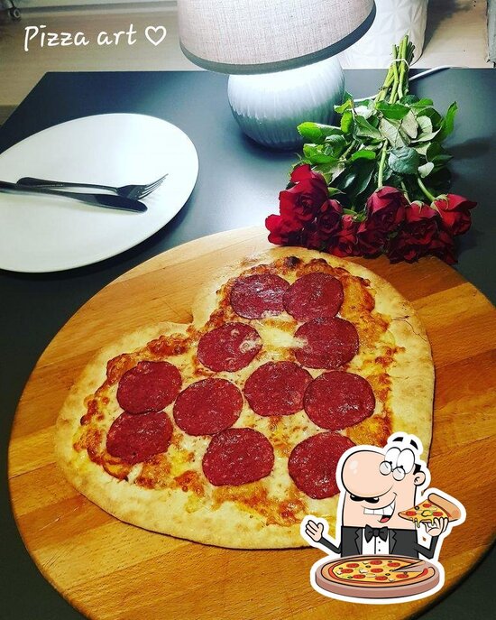 Menu at Pizza Art restaurant, Sieradz