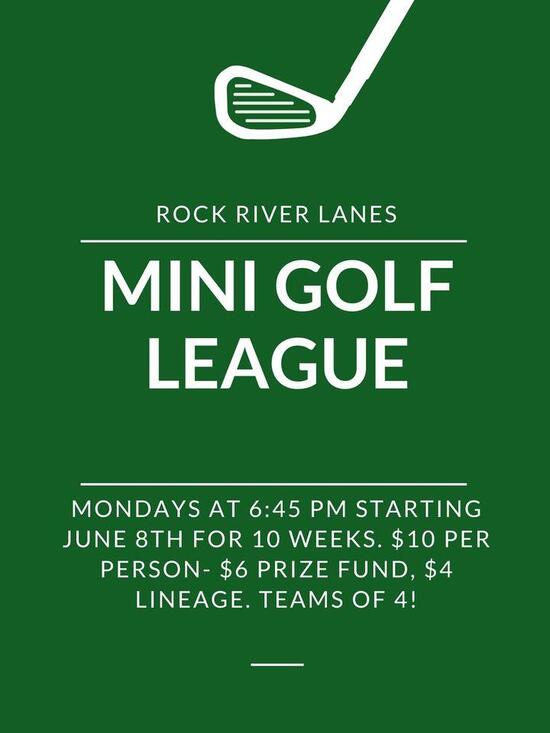 Menu at Rock River Lanes & King Pin Adventure Golf restaurant, Fort ...