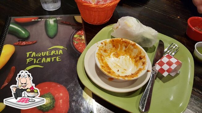 Menu at Taqueria Picante restaurant, Anderson