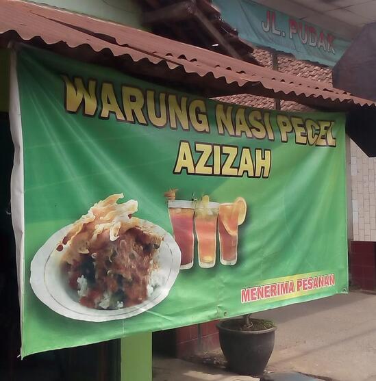 Menu At Warung Nasi Pecel Azizah Restaurant Kepanjen