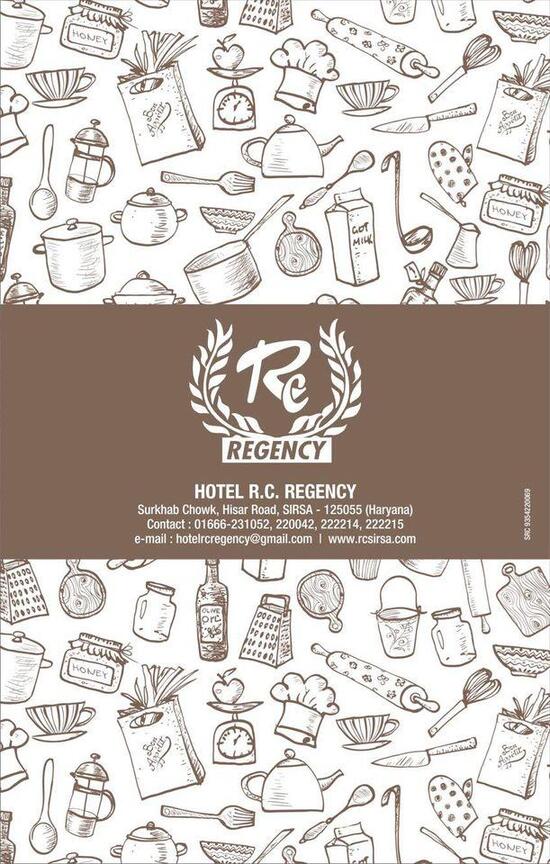 Menu at RC Sweets - Best Sweets Shop in Sirsa Restaurant in Sirsa, Sirsa