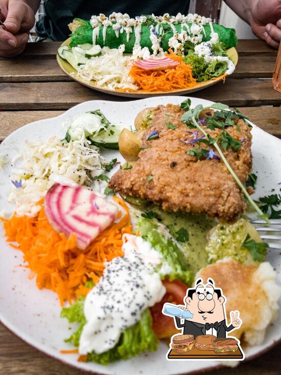 Menu at House of Seitan restaurant, Gdańsk