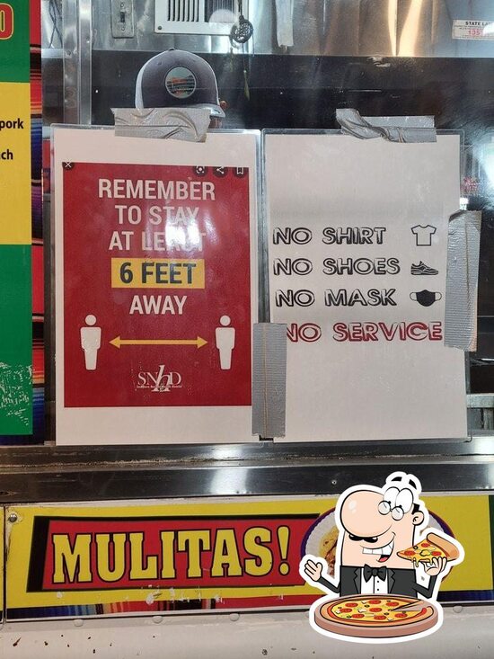 Carta del restaurante tacos la chata, Las Vegas