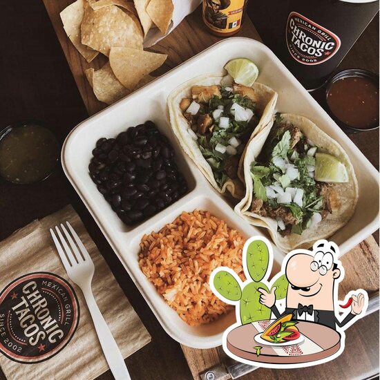 Menu at Chronic Tacos restaurant, Fresno, 6717 N Riverside Dr