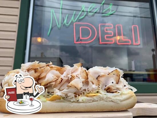 Menu at Nuse's Deli restaurant, Morgantown