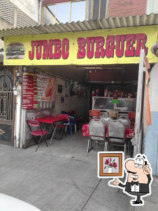 Menu at Jumbo Burger restaurant, Mexico