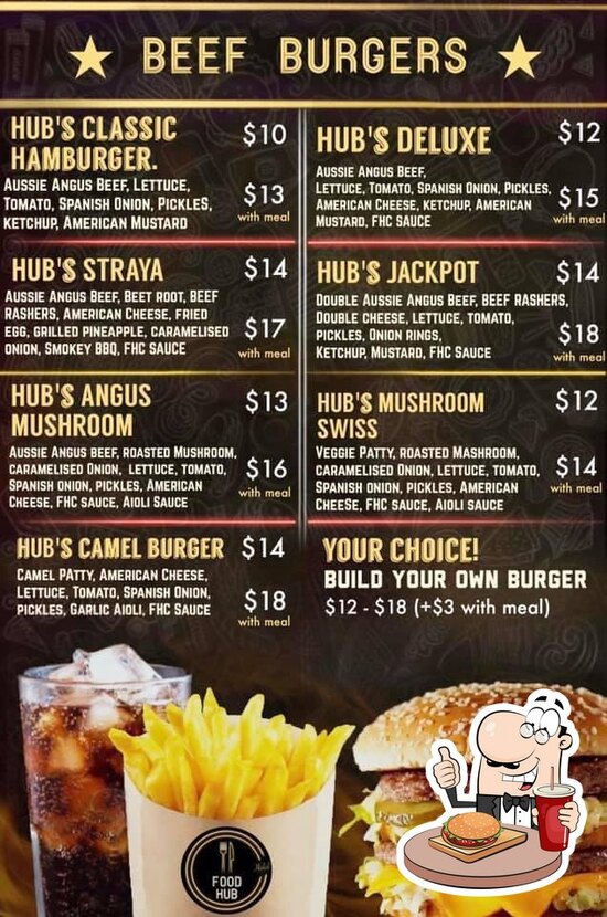 FOOD HUB in Wollongong Restaurant menu and reviews