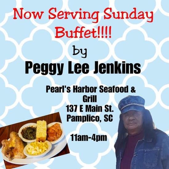 Menu at Pearl's Harbor Seafood & Grill restaurant, Pamplico