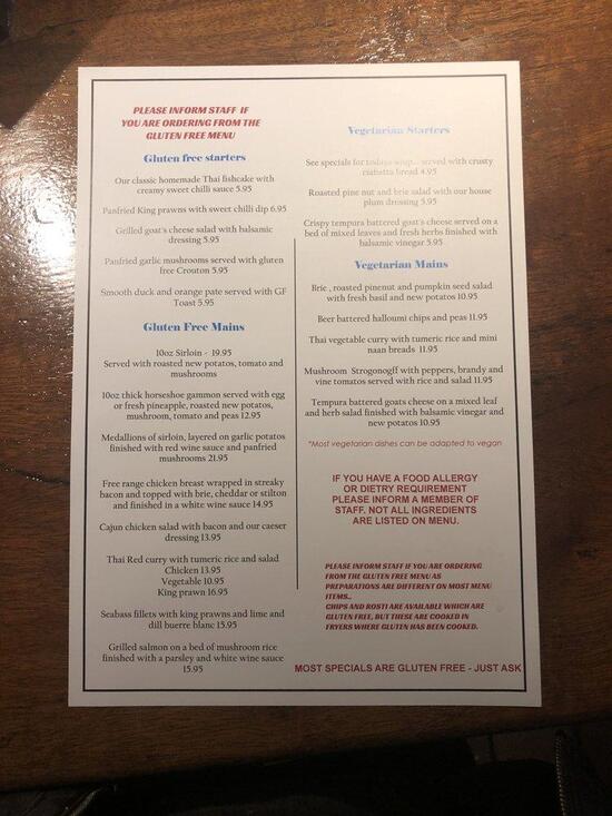 Menu at The Bell, Purton pub & bar, Swindon, Purton Stoke