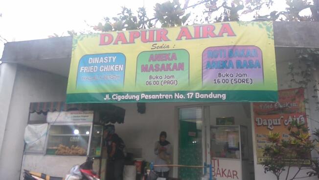 Menu at Dapur Aira Roti Bakar restaurant, Bandung