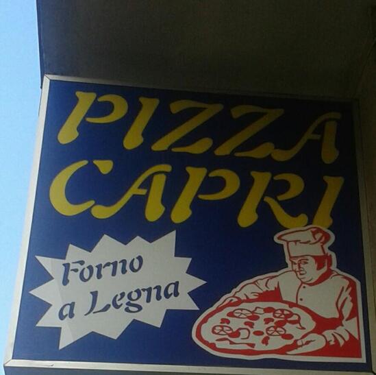 Menu at Pizza Capri pizzeria, Brescia
