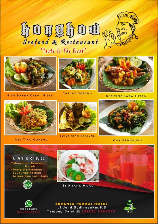 Menu At Kongkow Restaurant Tanjung Balai Jl Jend Sudirman No Km