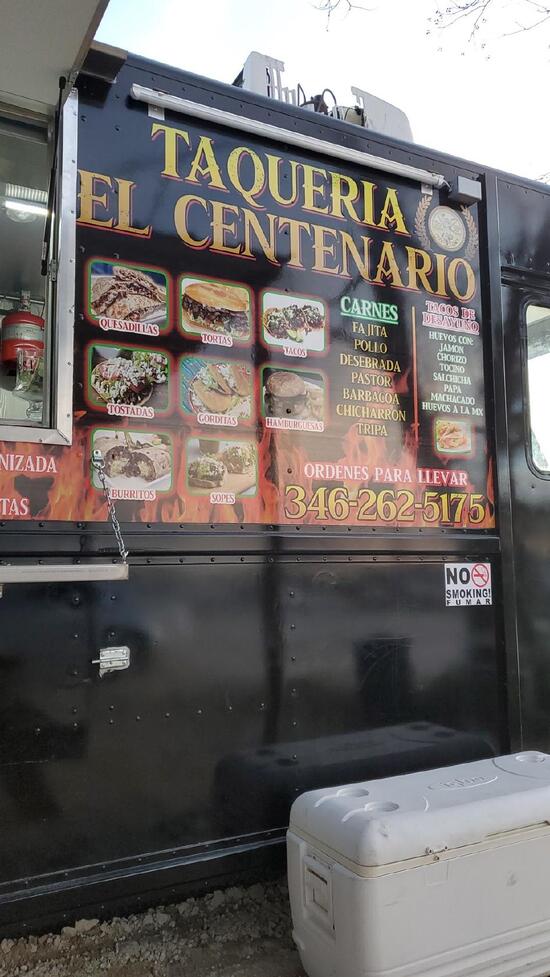 Menu at Taquería el Centenario restaurant, Houston