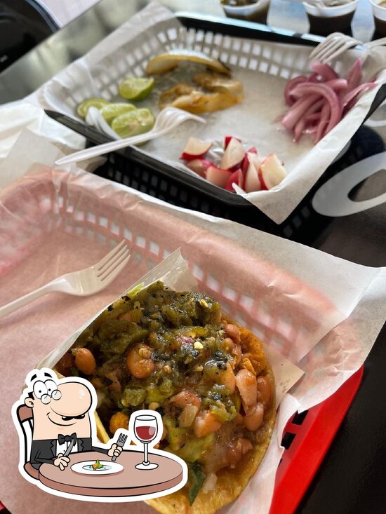 Menu at Tacos del Koshy restaurant, Tijuana