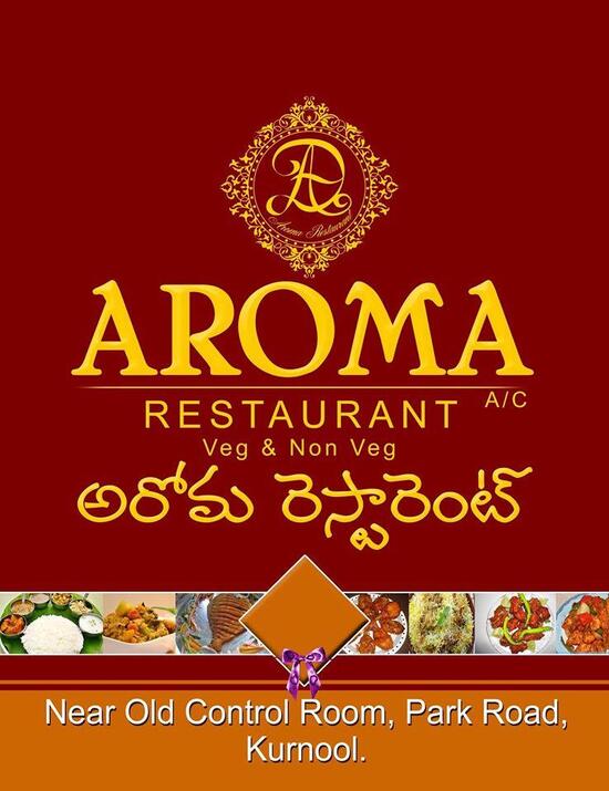 Menu at Aroma Restaurant, Kurnool