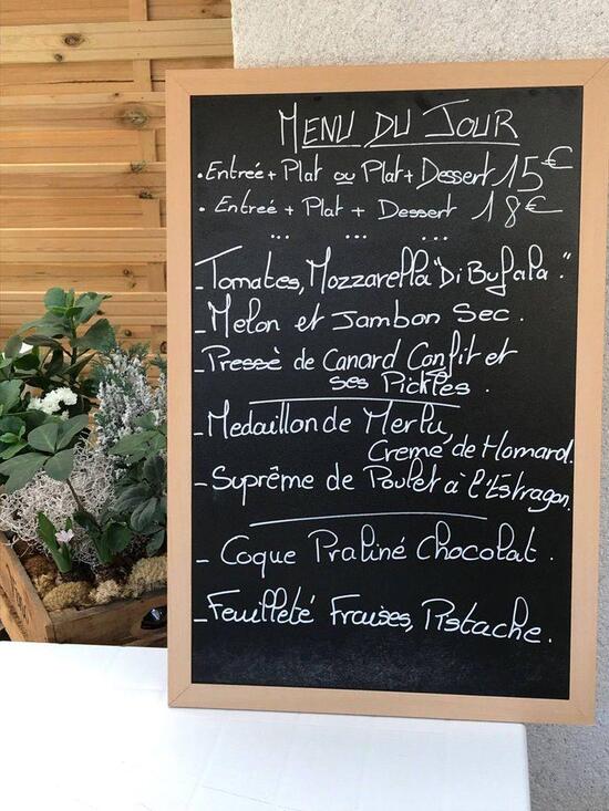 Menu au Les Maraichers restaurant, SainteLucesurLoire