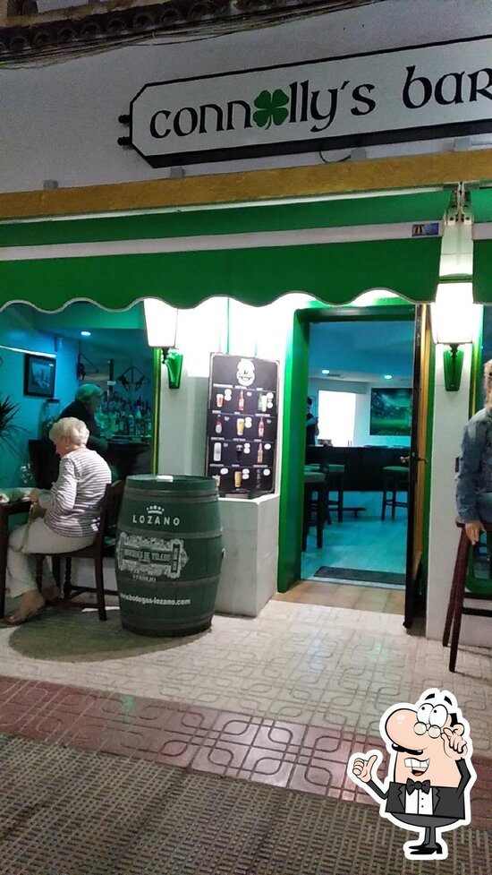 Carta de Connolly’s Bar., Calpe