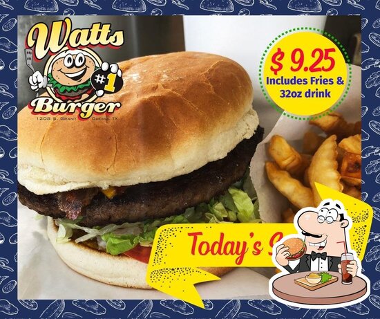 Watt's Burger in Odessa - Restaurant menu and reviews