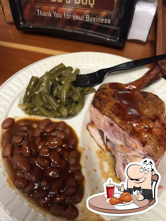 Menu at DJ's BarBQue, Clute