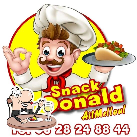 Menu at Snack Bigdonald pizzeria, Ait Melloul