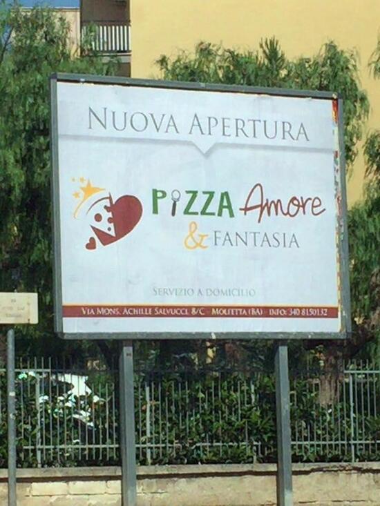 Menu da Pizza Amore e Fantasia ristorante, Molfetta