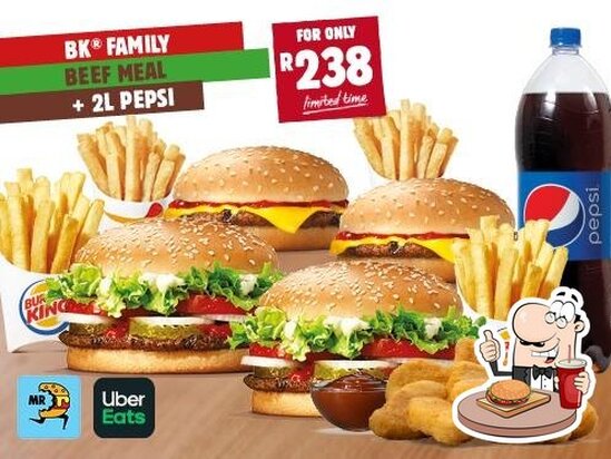 Menu At Burger King Blue Route Mall Restaurant Cape Town Cnr Tokai