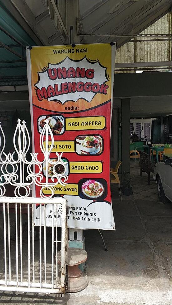 Carta Del Restaurante Rumah Makan Unang Malenggok Padang